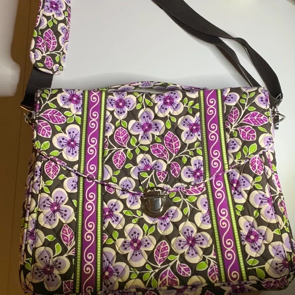 Vera Bradley Bags Vera Bradley Plum Petals Attach Messenger